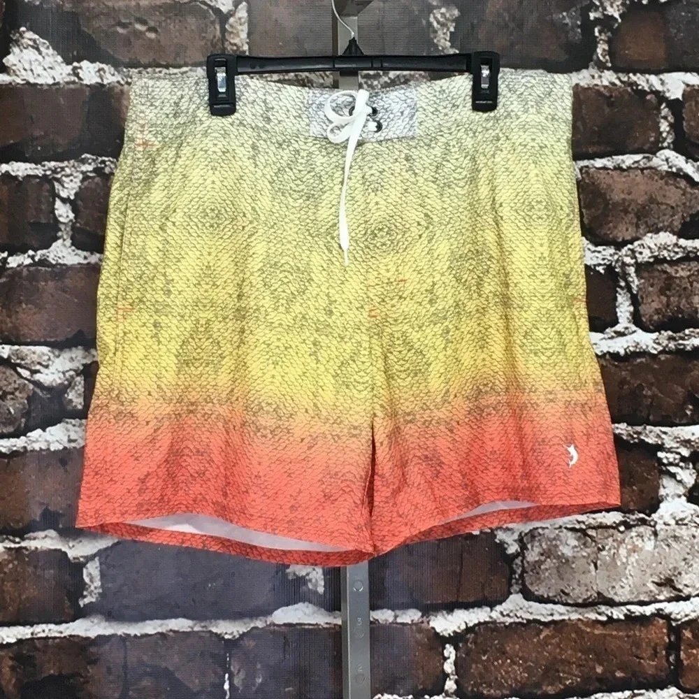 Reel Legends Swimsuit Orange Board Shorts Pocket XL